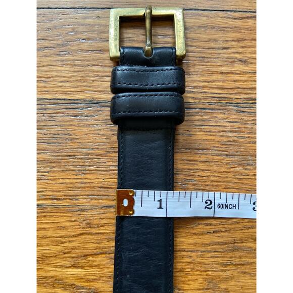 COACH #7601 Vintage Distressed Black Leather Belt Womens sz 34 - Picture 10 of 10
